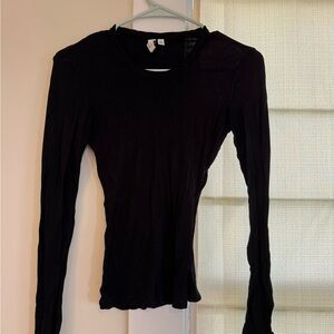 & Other Stories Black Long Sleeve Tee